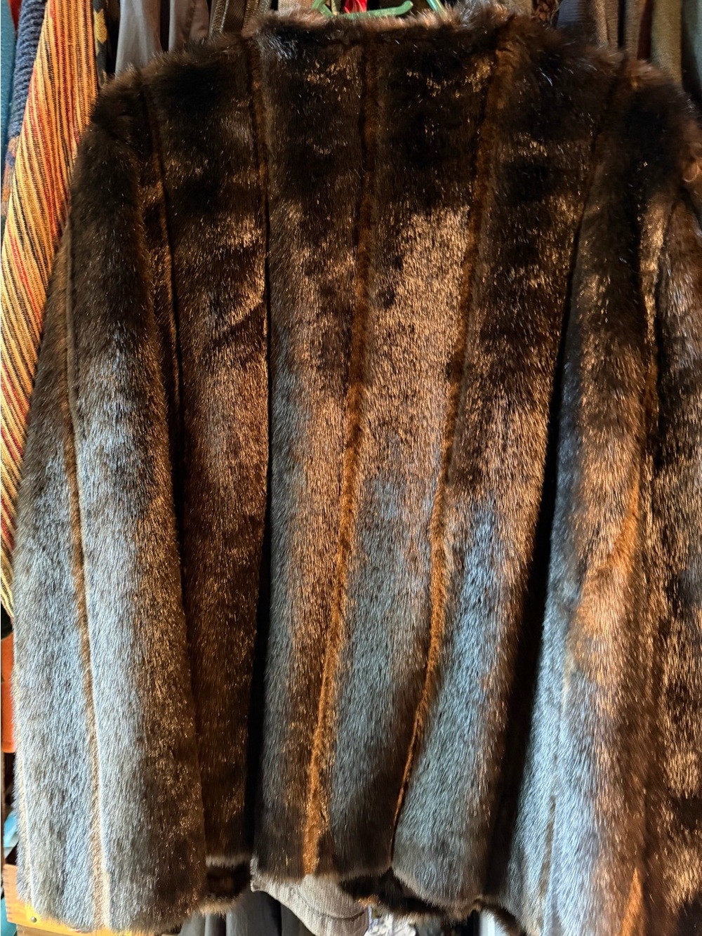 Michael Kors Brown Cape with hook closure